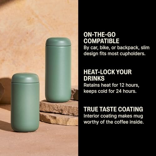 Carter Move 16 oz Smoke Green Stainless Steel Coffee Tumbler
