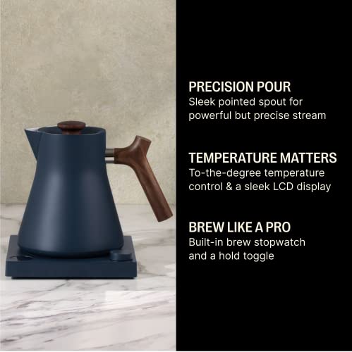 Corvo Stone Blue EKG Electric Kettle - Quick Heating, Temp Control, 0.9L