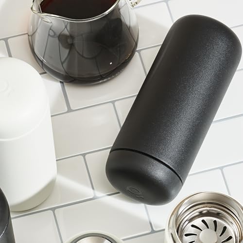 Matte Black 16 oz Stainless Steel Travel Coffee Mug