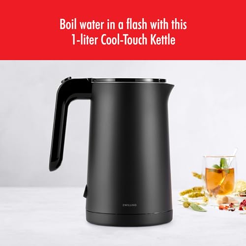 Zwilling Enfinigy 1-Liter Black Electric Kettle