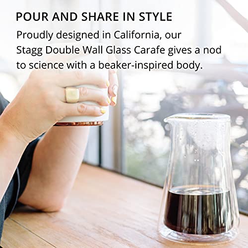 Stagg Glass Carafe for Pour Over Coffee, 20 oz