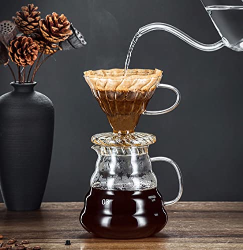 800ml Glass Coffee Carafe with Lid for Drip Maker (Clear)