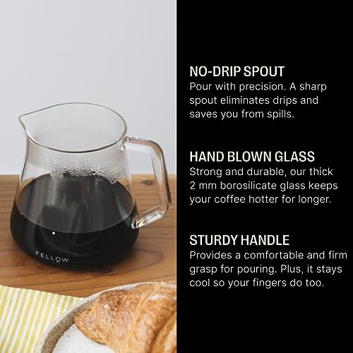 Borosilicate 16.9oz Glass Carafe for Coffee and Tea