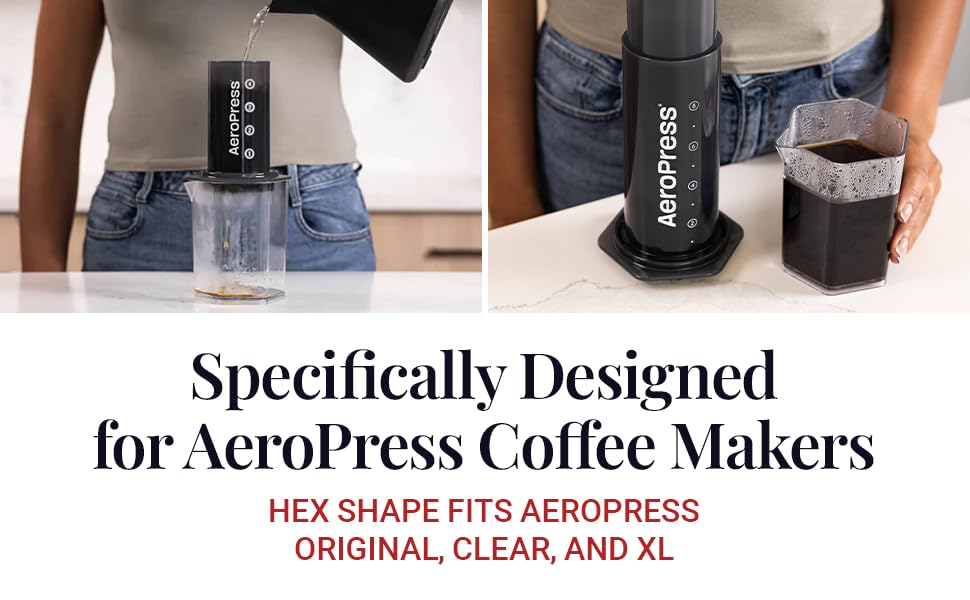 Shatterproof Carafe for AeroPress, Ideal for Travel and Clear/XL Presses, USA Made